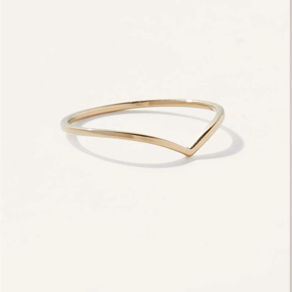 QUINCE NEW in BOX 14k Gold Wishbone Ring